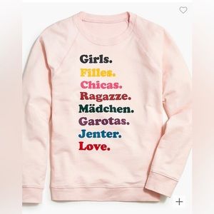 J. Crew X Girls Inc. Raglan Sweatshirt